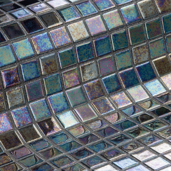 Mosaic Tile Iridescent Ebano - Ezarri