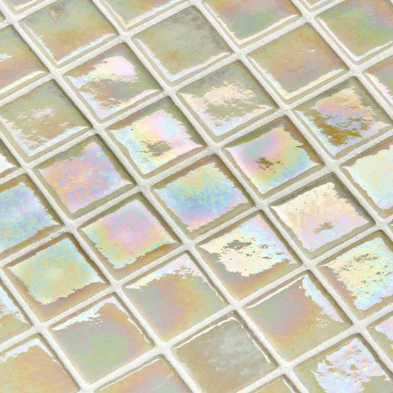 Mosaic Tile Iridescent Marfil - Ezarri