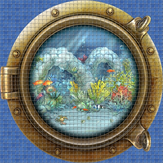 Dibujo en impresión digital Sea View en Mosaico - Ezarri