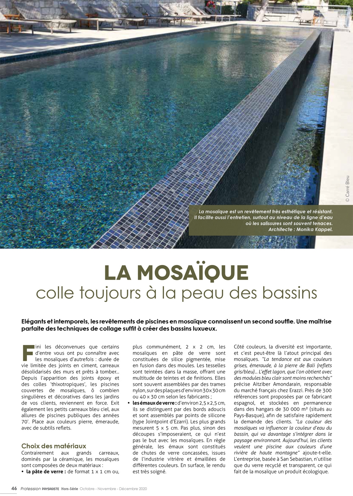 Paysagiste Piscines Oct-Nov-Déc 2020